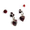 Les Trésors De Lily [J6248] - 2 Pairs of Red 'Sissi' Earrings