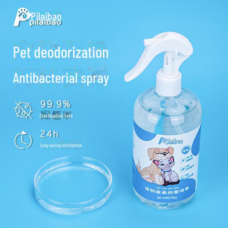 

Pilaibao Pet Дезодорант-спрей 500 мл для кошек и собак - Устраняет запах мочи 500ml