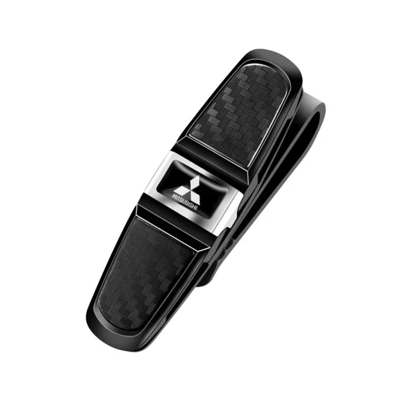 

Car Glasses Storage Clip Sunglasses Card Ticket Clamp for Mitsubishi Lancer 9 ASX L200 Colt Pajero Outlander Eclipse EVO срібний
