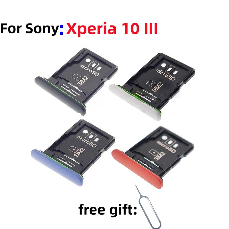 

SIM Card tray Micro SD card tray For Sony Xperia 10III XQ-BT52 SO-52B Mark3 X10III Card slot drawer Holder drawer chip card tray чёрный
