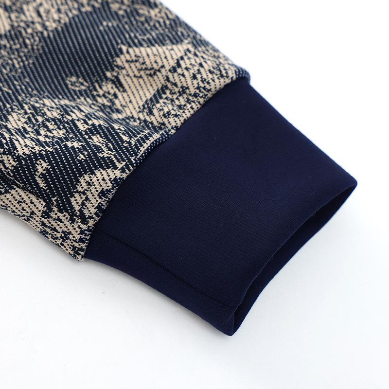 Spring 2025 Floral Hooded Jacket & Pants Set for Middle-Aged and Elderly Women