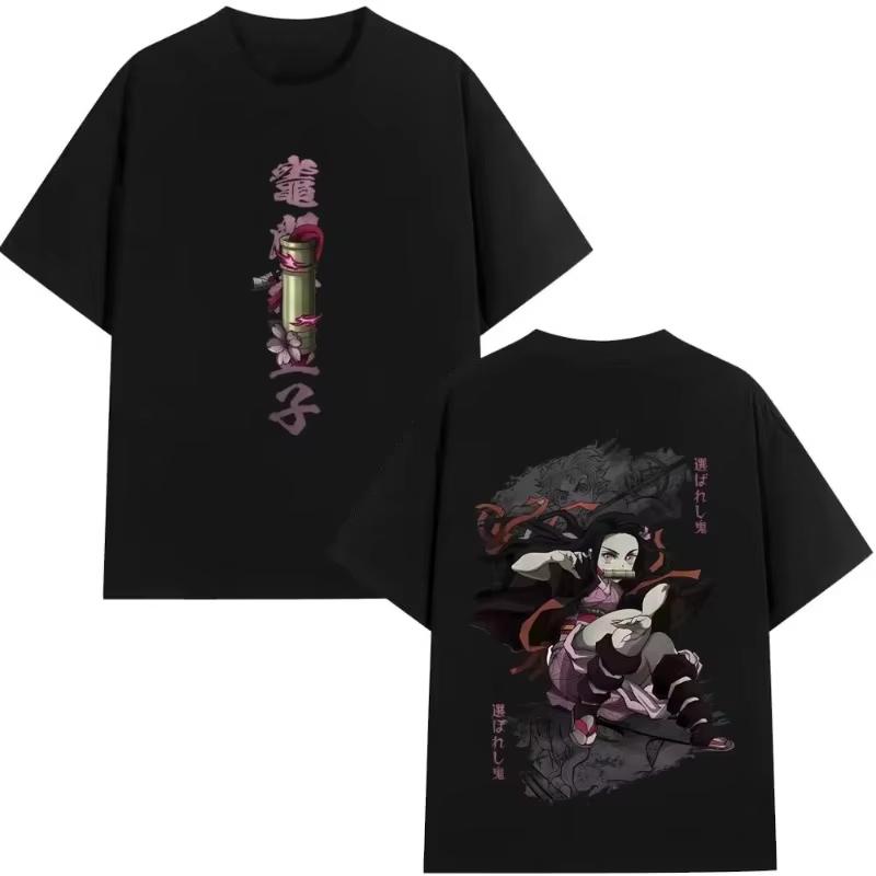 

Anime Demon Slayer Kamado Nezuko Graphic T Shirts Unisex Women Clothing Fashion Short Sleeve Tshirts Unisex pure cotton Streetwear S