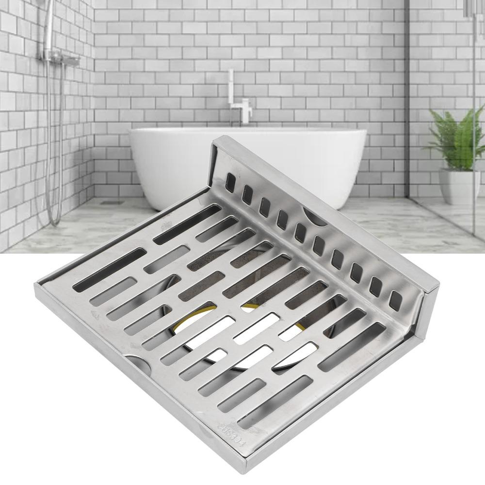 Right Angle Design Corner Floor Drain 304 Stainless Steel Wall Corner Drain  Laundry Room