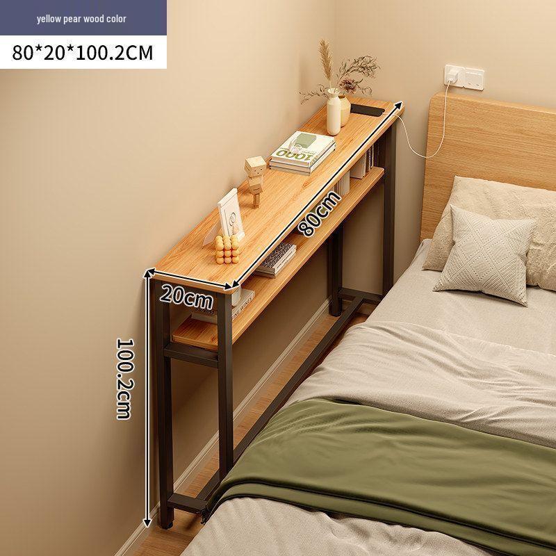 Wall-Leaning Bedside Gap Storage Rack