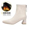 Fashion Spring/ Autumn Short Boots High Heel British Style 2025 New Women's Boots Medium Tube Pointed Fashion Boots Thick Heel Shoes