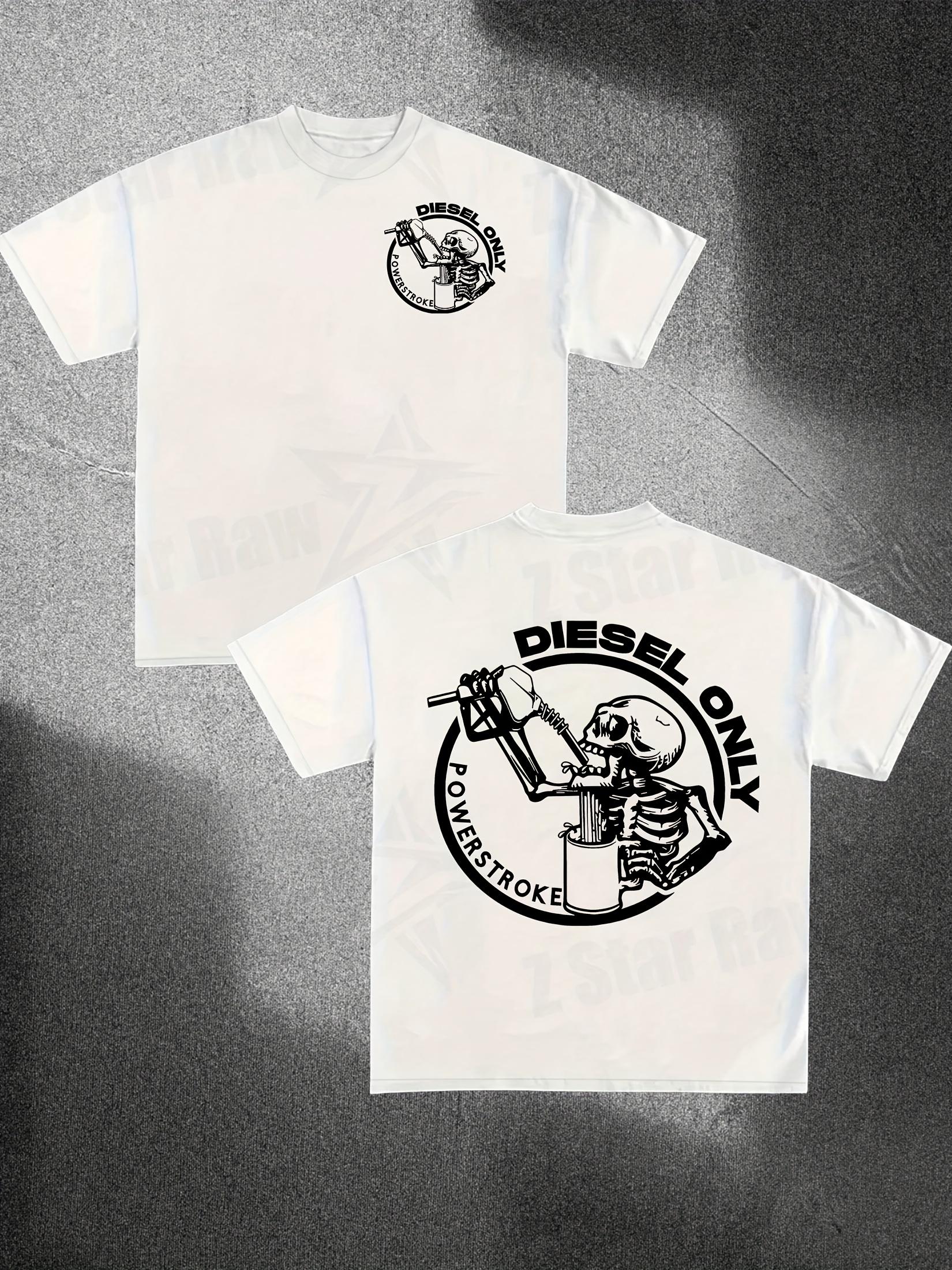 

Футболка Diesel Only з принтом черепа для чоловіків і жінок, бавовняні футболки, бренд класу люкс, коротка рукава, висока якість, Y2k топи, чоловіча футболка, стрітвир M