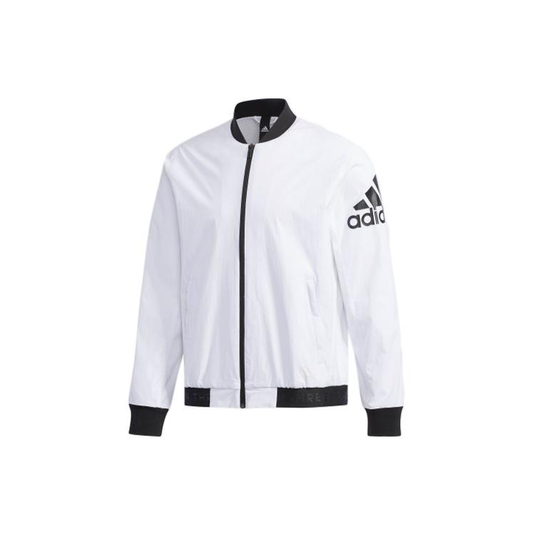 adidas Logo Printing aviator Jacket White Men s DW4617 XXL