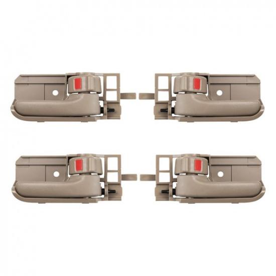 NEW 4PCS Interior Door Handle Beige For Toyota Corolla 2003-2008 Pontiac Scion