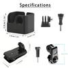 Action Camera Backpack Clip Holder for DJI Osmo Pocket 3 360-Degree Rotation Clip Mount for Gopro Hero Insta360 x3 Accessories
