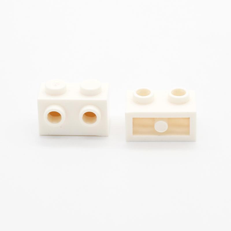 120PCS MOC Brick 11211 Modified 1x2 with Studs on Side DIY Assembles Brick Building Blocks Bulk Model City Classic Toys