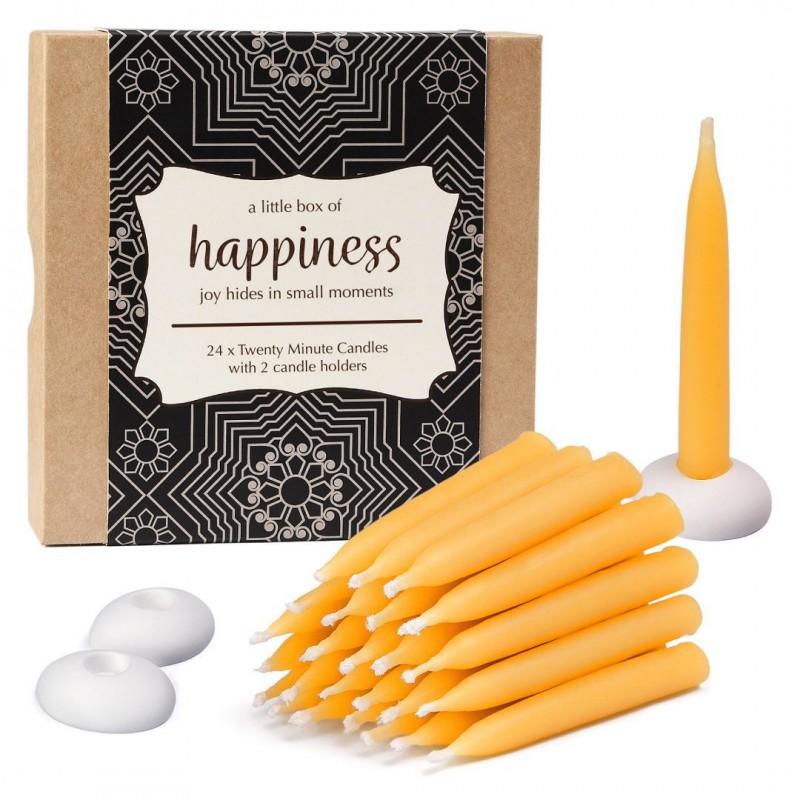 Handmade Beeswax Candle 20-Minute Burn Time Smokeless Tear-Free Meditation Yoga Relaxation Aromatherapy