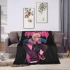 Chainsaw Man Power Blanket Flannel Printed Anime Manga Breathable Super Warm Throw Blankets for Bed Office Bedspread