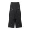 Spring European & American Style Embroidered Sequin Striped Suit with High Waist Long Pants