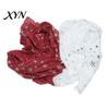 Cozy Christmas Party Scarf Glitter Sparkly Foil Snowflake Print for Women, Warm Fashionable Neckwear Theme Shawl Wrap, Fall Winter Lightweight