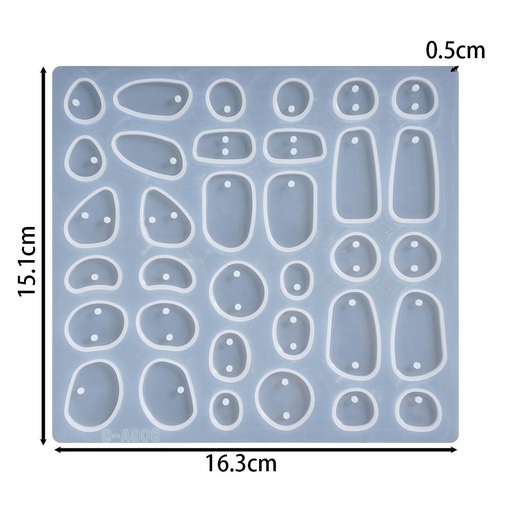 Ohrhänger Epoxidharz Silikonform Geometrisch Unregelmäßig Geformte Schlüsselanhängerform DIY Schmuckherstellung Anhänger Gießform