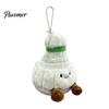 Rearview Mirror Ornament Badminton Plush Keychain, Cute Shuttlecock Stuffed Toy for Bag Car Soft Sports Souvenir Decor, Mini Pendant, Creative