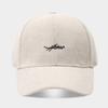New Corduroy Baseball Cap Women's Personality Letter Embroidery Cap Simple Fashion Versatile Sun Hat Tide