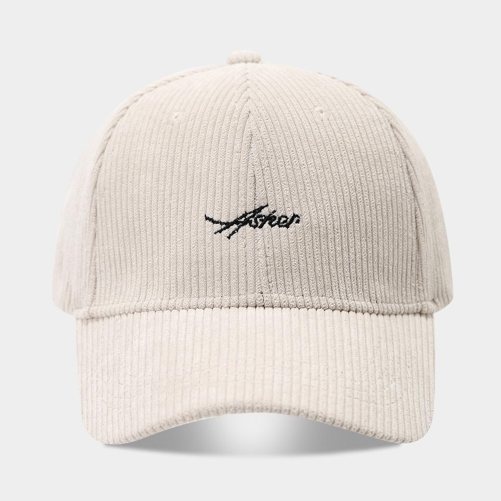 New Corduroy Baseball Cap Women's Personality Letter Embroidery Cap Simple Fashion Versatile Sun Hat Tide