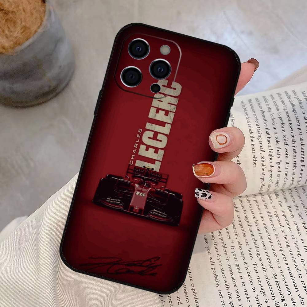 

Sports Charles Leclerc Phone Case For iPhone 17, 16,15,14,13,12,11 Plus,Pro Max, Others Soft Black Cover iPhone17Pro