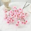 Artificial Flowers Silk Peach Blossom Spring Decor Fake Arrangement Home Room Wedding Bridal Table Party Garden Yard Diy Gifts