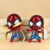 Q Version Bobblehead Hero Figures Set, Spider-Man Iron Man L Action Figure Model Desk Decor, 4-Pack Collectible Nodding Dolls