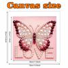Butterfly and Love Full 5D DIY Pearl Gem Art Diamond Painting Kits for Adults/Beginners Gift Idea Home Decor 11.81x11.81in