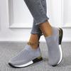 Weave Mesh Shoes For Women  Fashion Mujer Sneakers Spring Summer Slip On Ladies Platform Socks Shoes Light Vulcanized Shoes