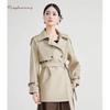 Raphenny Women's Classic Double-breasted Trench Coat