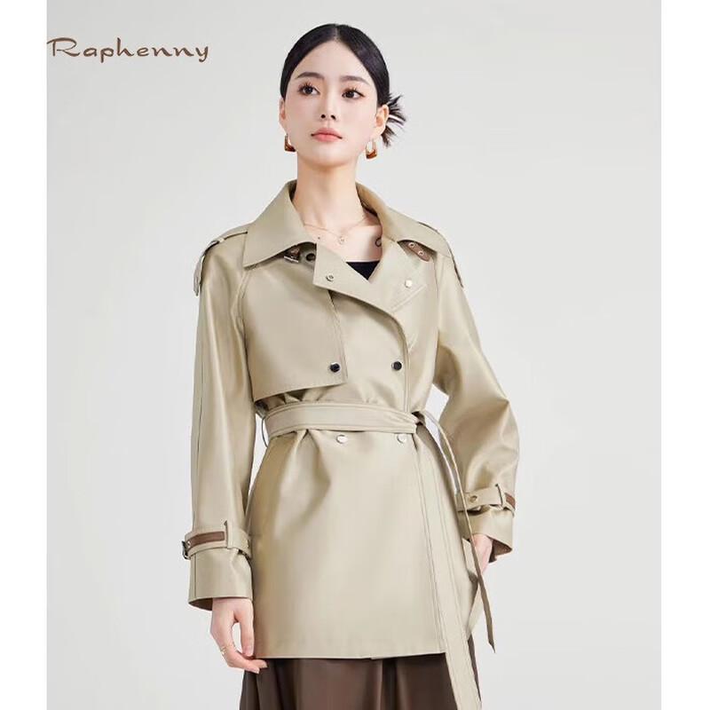 Raphenny Women's Classic Double-breasted Trench Coat