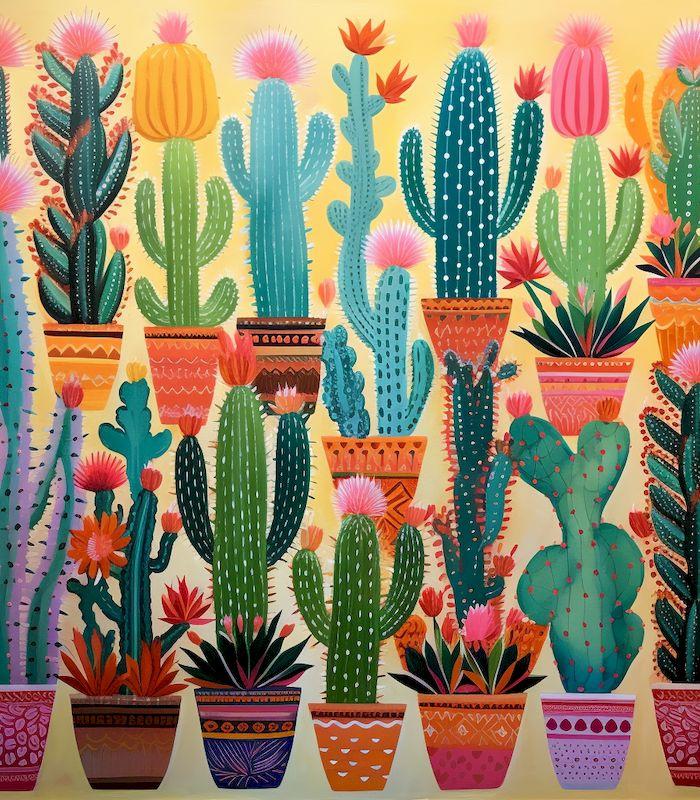 Diamond Painting Cactus Full Square/Round Embroidery Landscape Mosaic Rhinestone Pictures Cross Stitch Kits Decor Gift