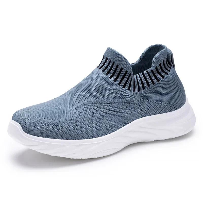 Fashion New Spring Summer Women Shoes Knitting Sock Women's Sneakers Breathable Women Flat Shoes Soft Bottom Casual Walking Shoes