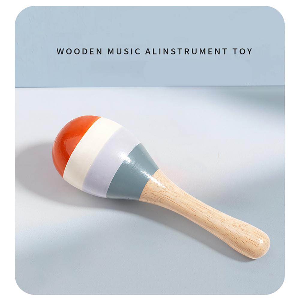 Wooden Musical Instruments for Toddlers, Montessori Musical Toy, Percussion Set with Maracas, Trumpet, Castanets, Birthday Gift
