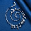 Collana Delicata in Argento Sterling 925 con Croce/Luna/Stella per Donna, Regalo alla Moda per Feste, Accessori da Matrimonio