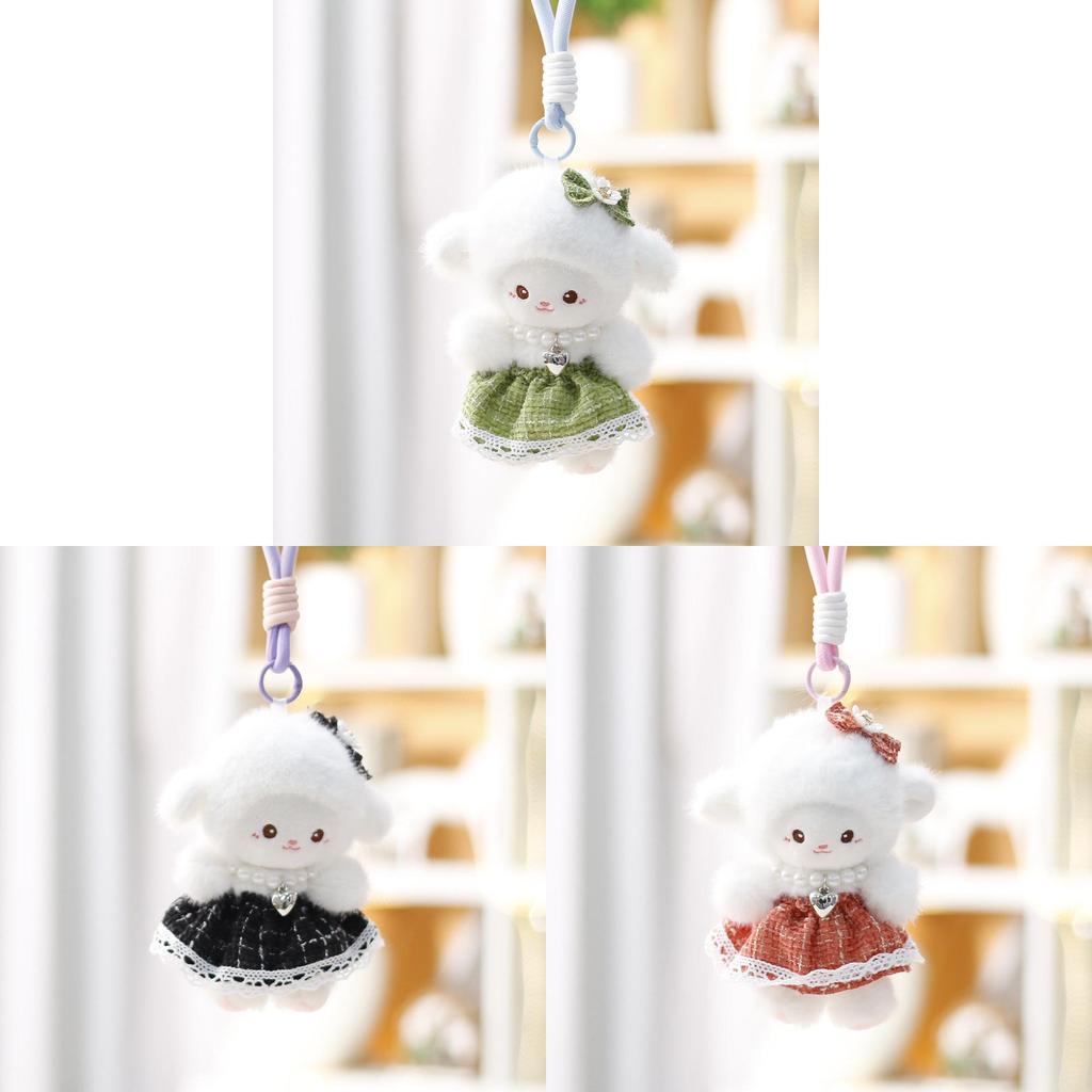 Soft Animal Plush Gift For Girls Cute Sheep Pendant For Backpack Decor