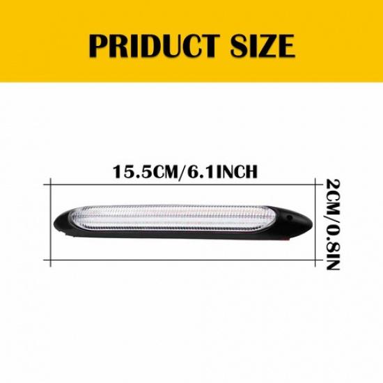6" Sequential DRL LED Strip Headlight Light Daytime Running Signal Lamp 2pcs