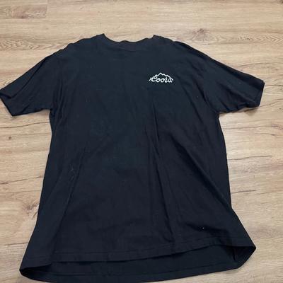 VINTAGE 90er COORS GOLD Schwarzes T-SHIRT HERRENGRÖSSE XL