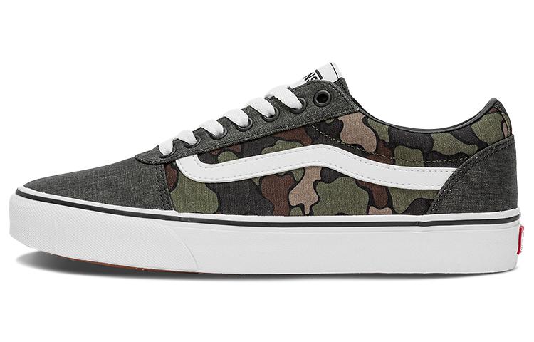 Кеды Vans Ward Low Top Повседневные Скейт-обувь Серый Зеленый Камуфляж  Серый Зеленый Коричневый  VN0A5HTSBLK 39