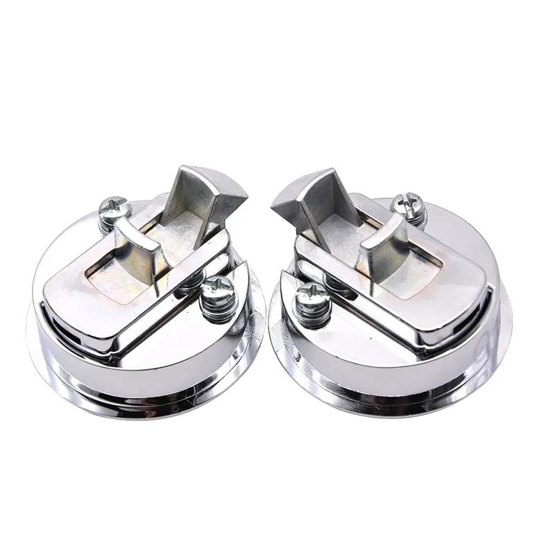 Round Non-locking Boat Marine Deck Latch Stainless Steel Boat Flush Pull Hatch Slam Latch for RV Yacht Marine