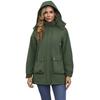 Hooded fashion trend women's thickened warm mountaineering windproof waterproof fluffy lightweight comfortable long-sleeved cotton down jacket