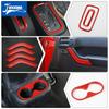 21 PCS Car Steering Wheel Air Conditioning Vent Gear Cup Holder Interior Decoration Accessories for Jeep Wrangler JK 2011-2017