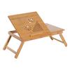 Laptop Desk, Bamboo, Foldable, Height Adjustable, 1 Drawer, 55 X 35 X 22-32.5 Cm