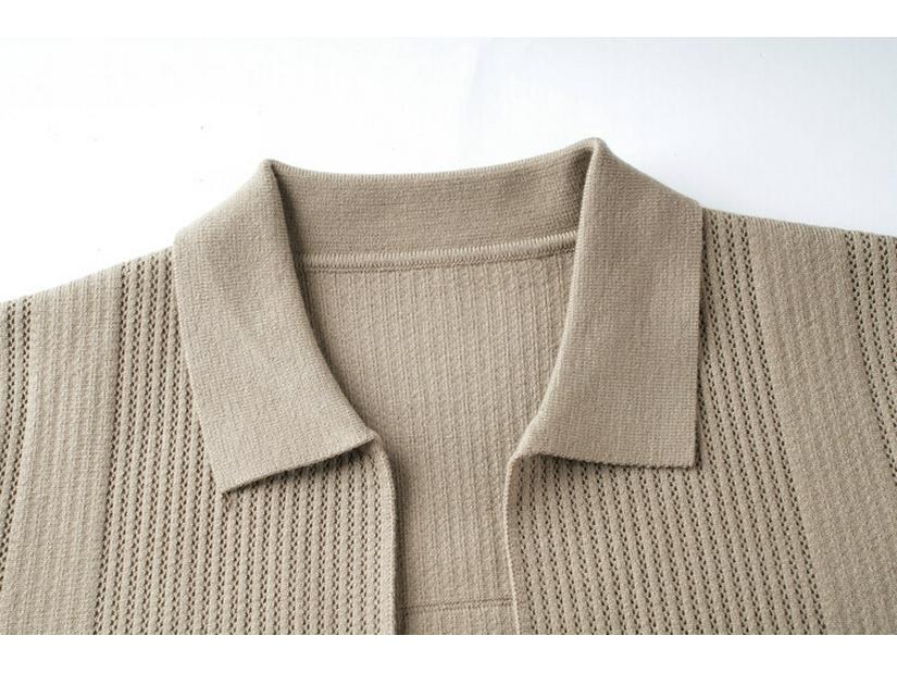 Woodpecker Men's Autumn Knitted Cardigan: Business Casual, Fashionable & Versatile for Middle-Aged Men