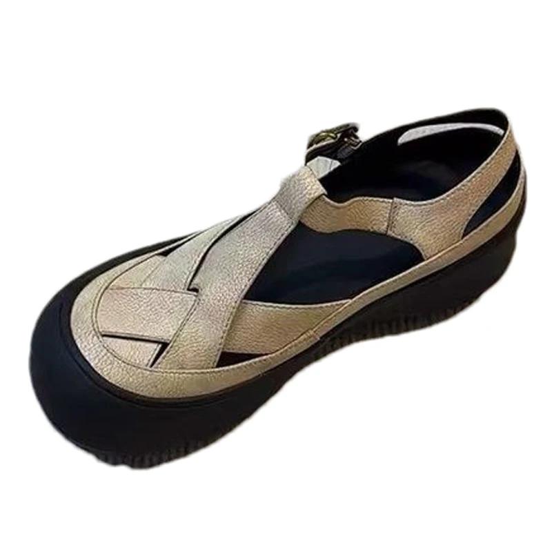 Fashion Platform Women's Sandals Flats Casual Sport Shoes Fashion Woman Saneakers 2025 Summer New Walking Dress Cozy Zapatillas De Mujer