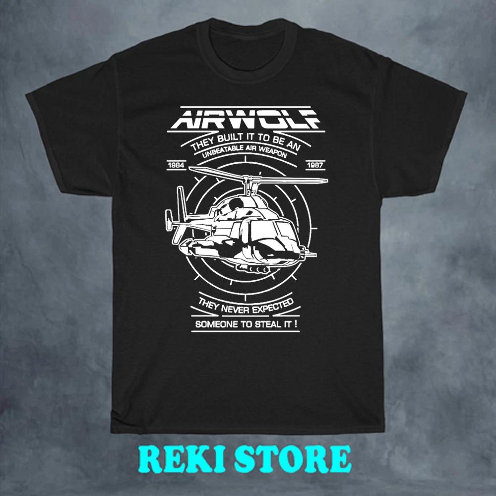 Airwolf Helicopter Men s Black Size S-5XL 4XL