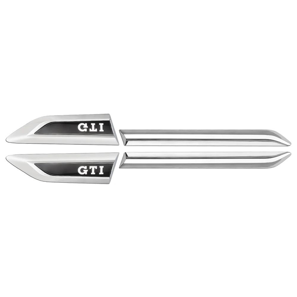 2 st ABS GTI 4 Motion R RLINE Bokstav Bilskärm Sidovinge Emblem Badge Klistermärken För VW Volkswagen Tiguan L 2017 Auto Refit D