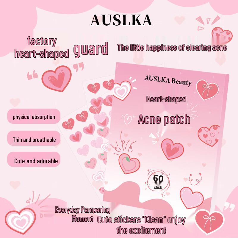 

AUSLKA Beauty Colorful Heart-Shaped Pimple Patches