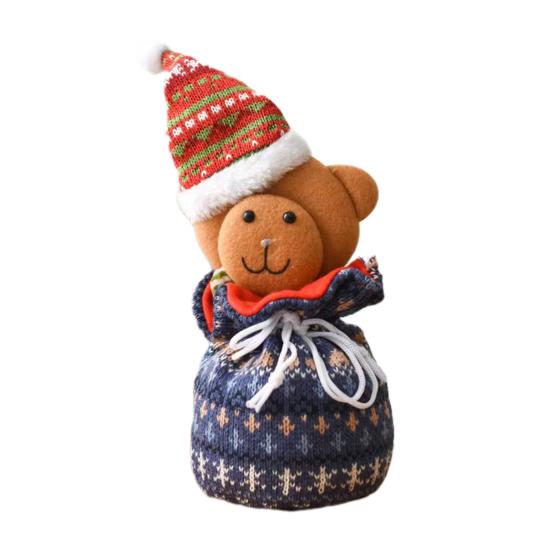 Christmas Candy Bag Reusable Christmas Treat Bag for Goodies Fruits Holiday Gift Storage Bags