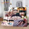 Chi-bi Maruko Sakura Momoko Cartone Animato Morbida Coperta di Peluche, Coperta di Flanella Coperta da Lancio per Soggiorno Camera da Letto Letto Divano Picnic Bambino