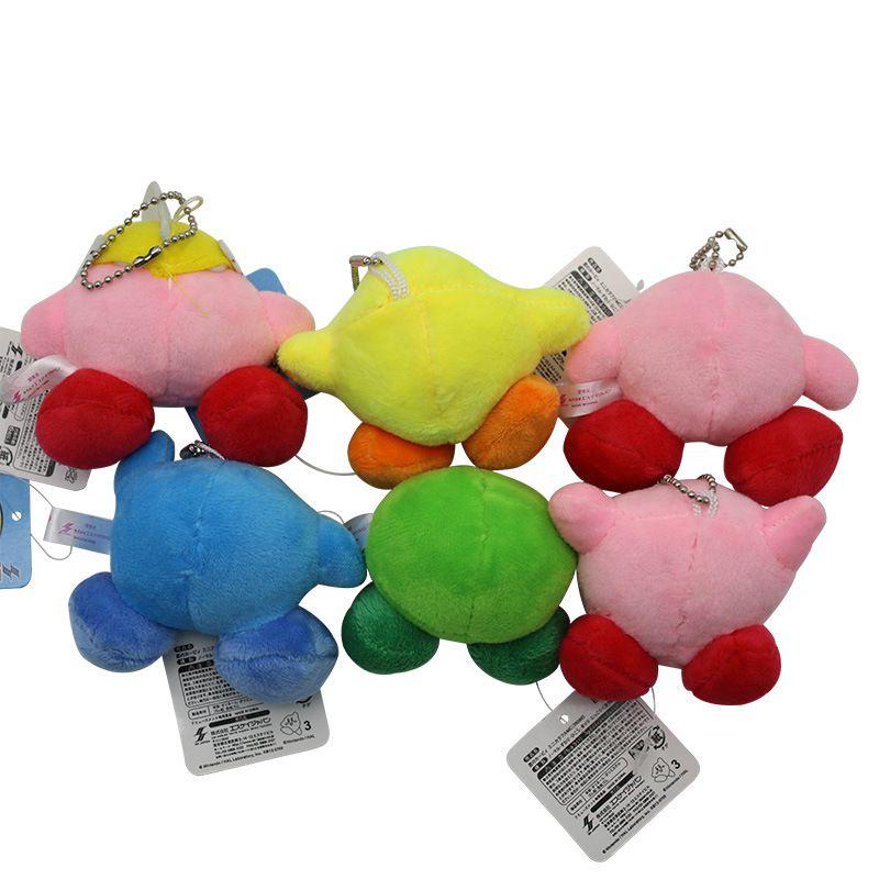 6 Star Kinds Kirby Plush Toys Cute Keychain Popopo Small Pendant Dolls Kids