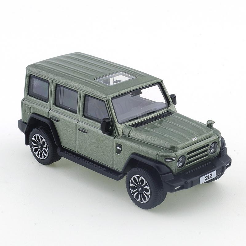 XCARTOYS 1/64 Beijing Automobile Factory New 212- Green and Green Cars Alloy Diecast Metal Model Kids Xmas Gift Toys for Boys